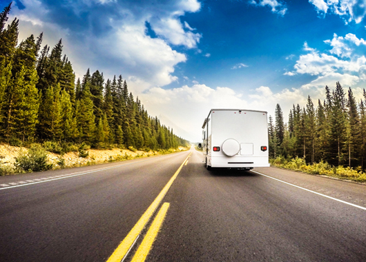 RV on the road