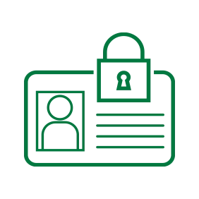 Un icono visual de los Servicios de Robo de Identidad, una prestación de la Cuenta de Cheques Central Plus.