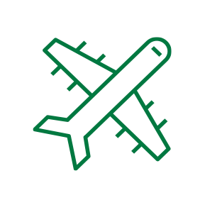 A visual icon for Travel and Leisure Discounts, a Central Plus Checking benefit.