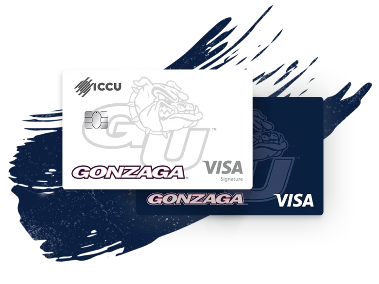 A visual image of the Gonzaga Visa Rewards Credit Cards
